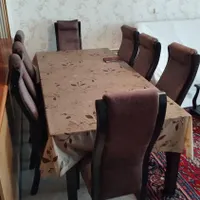 فروش میز ناهار خوری ۸ نفره چوبی