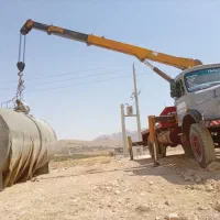 جرثقیل 3 تن 5 تن 10 تن 15 تن کفی دار دکل بلند|خدمات حمل و نقل|کازرون, |دیوار