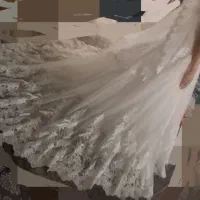 لباس عروس.باشال وزیری کار دست گیپور وتور ایتالیای