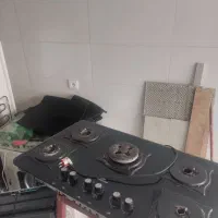 اجاق گاز شیشه‌ای و هود تو کار سالم
