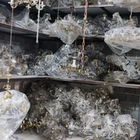 لوستر 16 شعله برنجی پرکار و سنگین تولیدی رستمی|لوستر و چراغ آویز|زنجان, |دیوار