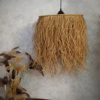 لوستر و دیوار کوب رافیا