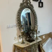 ایینه کنسول وساعت برنجی|بوفه، ویترین، کنسول|کهریزک, |دیوار