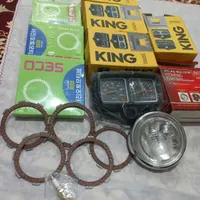 چهاردست صفحه کلاچ کره ای بهمراه یک شمع طلایی