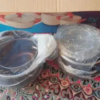 قابلمه  تفلون ۸ پارچه نو