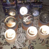 ۹عدد گوی کریستالی چرخان ورنگی