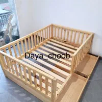 تخت مونته سوری چوبی کد ۱۲۵ کلبه