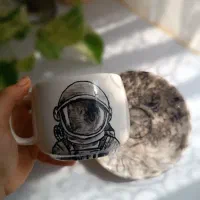 ماگ و ست سرامیکی دست‌ساز با طرح دلخواه|ظروف سرو و پذیرایی|اصفهان, سودان|دیوار