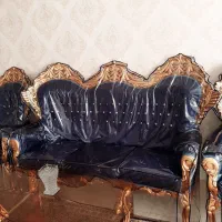 مبل سلطنتی ۹ نفره همراه با میز وکاور نوی نو|مبلمان خانگی و میز عسلی|مشهد, هدایت|دیوار