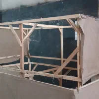 میز کار چوبی با صفحه نوپان