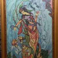 قاب چوبی و شیشه