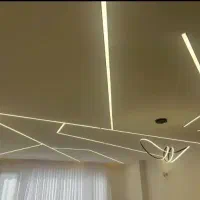 برق کشی و نور پردازی سقف و نما ساختمان
