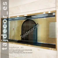 بهترین پرده کرکره ویترین طلا فروشی چاپی و ساده