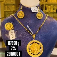 ست‌کامل طلا ورساچ۷٪(سبک)|جواهرات|تبریز, |دیوار