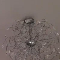 لوستر استیل سقفی مدل گرد