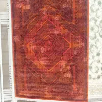 فرش فانتزی ۴ متری طرح قرمز لاکی وینج جدید|فرش|قم, نیروگاه|دیوار