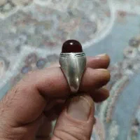 انگشتر نقره کلوخ سیاه افریقایی
