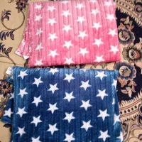 پتو ژله ای یک نفره در دو رنگ صورتی و آبی نو|رختخواب، بالش، پتو|همدان, |دیوار