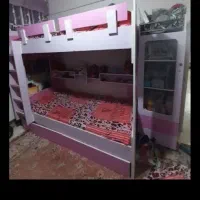 تخت دوطبقه همراه دوبوفه وگمد لباس