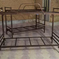 دو عدد تخت فلزی دوطبقه