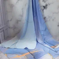 روسری طرح دلناز آبی