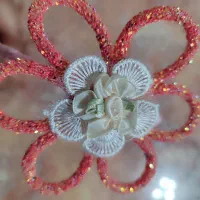 تل استیل با گل تزئینی سوارسکی