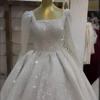 لباس مجلسی عروس شاین دار و درخشیده