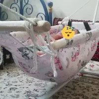 گهواره ننو نوزاد کودک طرح یونیکورن|تخت و صندلی بچه|شاهین‌شهر, مخابرات (شهید بهشتی)|دیوار