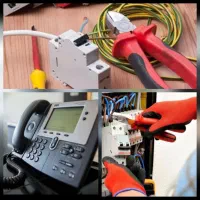 برقکاری و رفع اتصالی برق، خرابی تلفن و ADSL سیمکشی