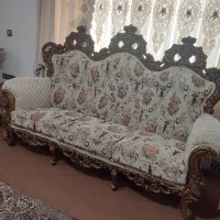 مبل سلطنتی ۹نفره با سه تا میز عسلی|مبلمان خانگی و میز عسلی|بابکان, |دیوار