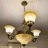 لوستر طرح برنز