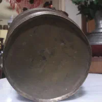 سطل بزرگ برنجی قدیمی تمام قلمزنی شده دست ساز|صنایع دستی و سایر لوازم تزئینی|ساری, |دیوار