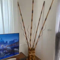 گلدون و چوب بامبو
