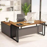 میز پایه فلزی ال کارمندی کارشناسی ریاست و صندلی...