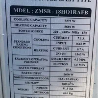 کولر گازی ۱۸۰۰۰ زانتی کم مصرف