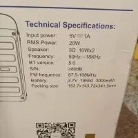 اسپیکر بلوتوثیboombox leito|پخش‌کننده همراه|تهران, جنت‌آباد جنوبی|دیوار