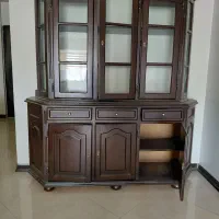 بوفه چوبی قهوه ای