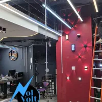 طراحی ساخت لاینر لوستری سفارشی برق‌ نورپردازی مدرن