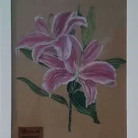 تابلو نقاشی پاستل گچی .