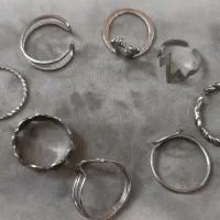 انگشتر استیل انگشتر استیل نو سالم همه یجا ۱۰۰