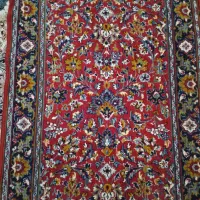 فرش کناره ماشینی 2 متری قرمز افشان دستباف