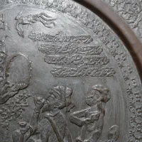 دیوارکوب مسی قدیمی|کلکسیون اشیاء عتیقه|دزفول, |دیوار