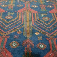 فرش دستباف قدیمی عتیقه پشمی دکور هتل رستوران|فرش|ارومیه, |دیوار