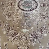 فرش ماشینی زمینه گردویی ۱۲ متری دو عدد