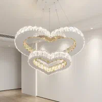 لوستر کریستالی قلبی|لوستر و چراغ آویز|تهران, لاله زار|دیوار