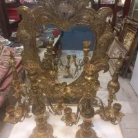 اینه شمعدان برنجی