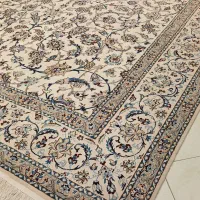 جفت 9 متری نائین اصل نقشه افشان دست بافت|فرش|اصفهان, نقش جهان|دیوار