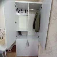 جاکفشی باجالباسی رگالی وآویز وکتابخانه کوچکMDF