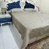 تخت خواب دو نفره با ۲ پاتختی بدون آیینه و کنسول