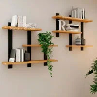 شلف چوبی دیواری|کتابخانه، شلف، قفسههای دیواری|کرمانشاه, |دیوار